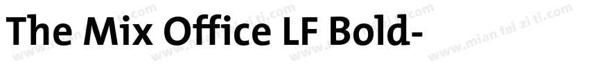 The Mix Office LF Bold字体转换